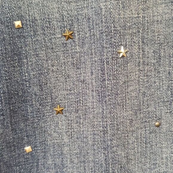 NWT Gap Jeans Womens sz 31 Dark Wash Best Girlfriend Star Studded Denim - Picture 3 of 6